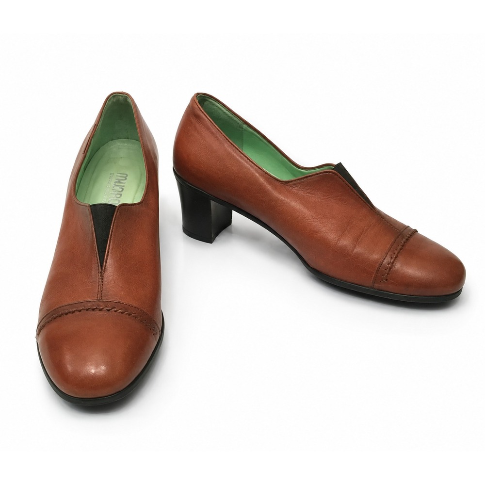 Mephisto Air Relax Womens Loafer Size 9.5M Brown Saddle Leather‎ Slip On Pumps